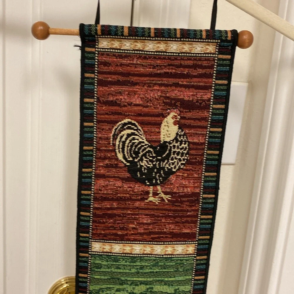 Warren Kimble rooster wall tapestry
